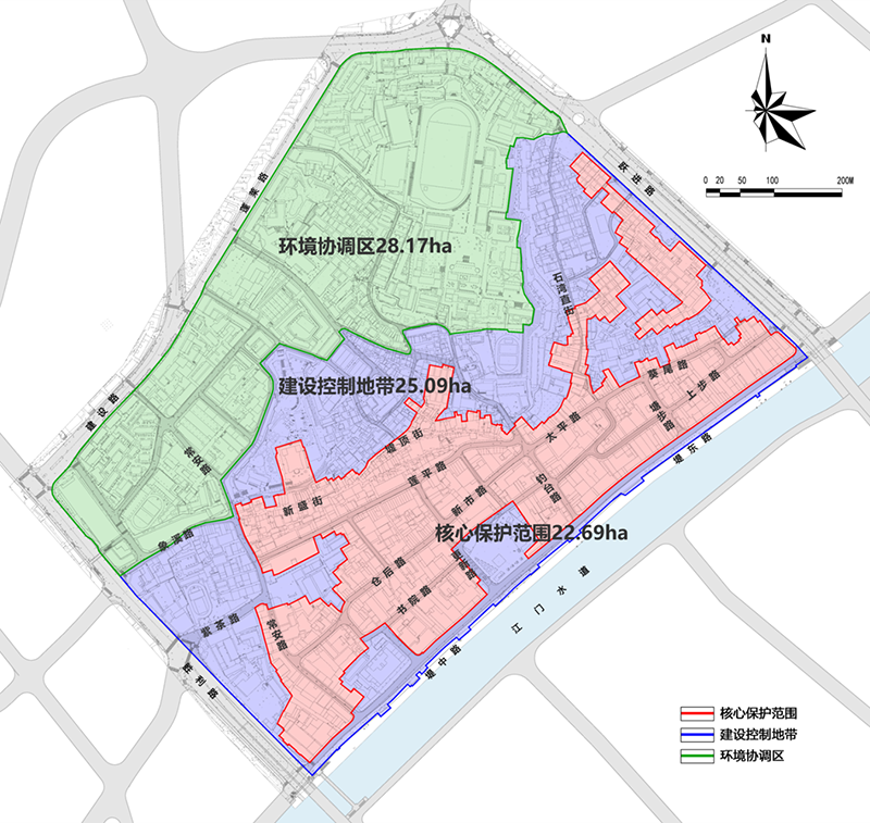 220729江门市住房和城乡建设局江门市自然资源局江门市文化广电旅游体育局关于划定江门市长堤历史文化街区的公示.png