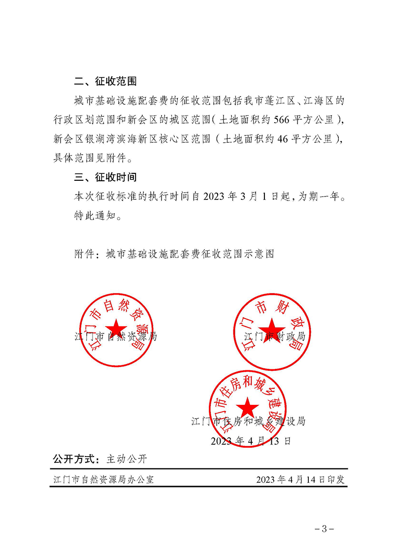 240328江门市自然资源局江门市财政局江门市住房和城乡建设局关于《江门市主城区和城市新区城市基础设施配套费征收标准和征收范围的通知》延期实施的通知_页面_5.jpg