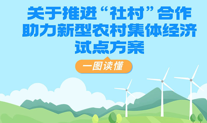 一图读懂关于推进“社村”合作助力新型农村集体经济试点方案