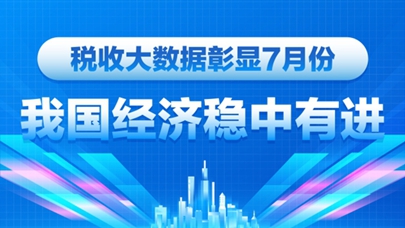 图表：税收大数据彰显7月份我国经济稳中有进